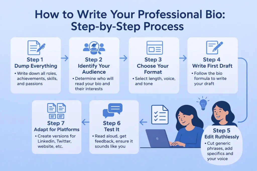 How to Write Your Professional Bio: Step-by-Step Process