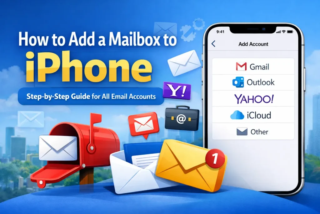 How to add a mailbox to iphone
