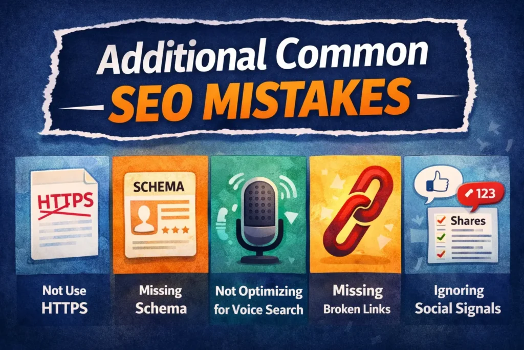 Additional Common SEO Mistakes