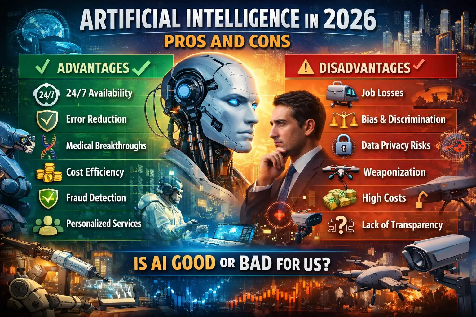 Advantages and Disadvantages of AI