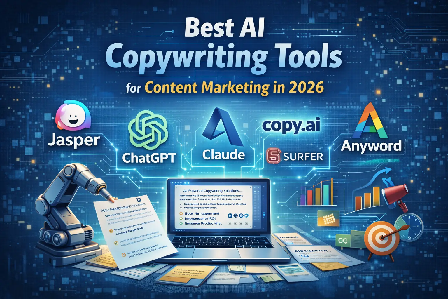 Best AI Copywriting Tools for Content Marketing in 2026