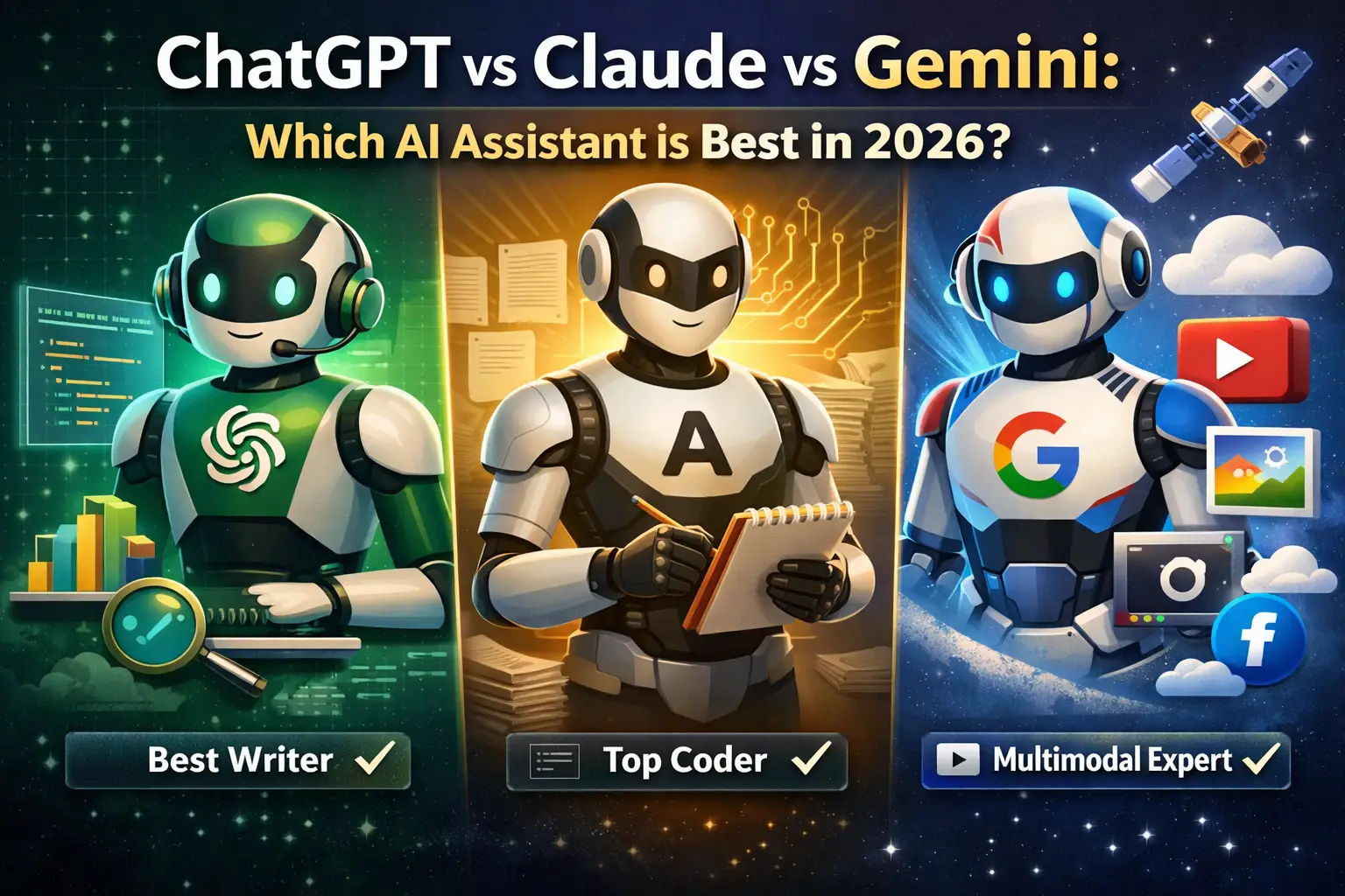ChatGPT vs Claude vs Gemini Which AI Assistant Is Best for Business
