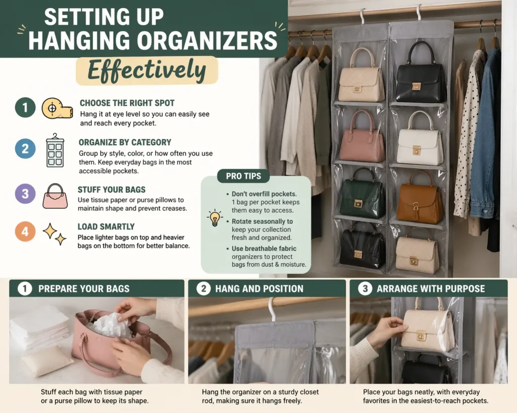Setting Up Hanging Organizers Effectively