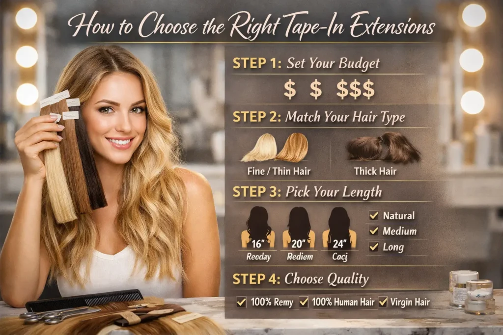 best tape in hair extensions